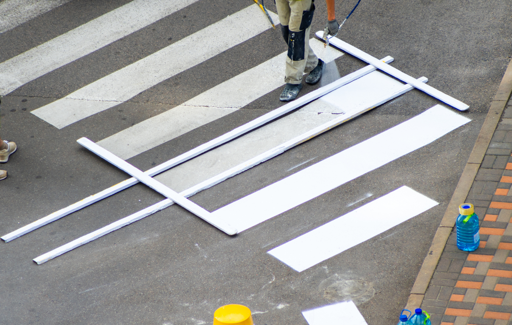 Line painting closeup Kamloops
